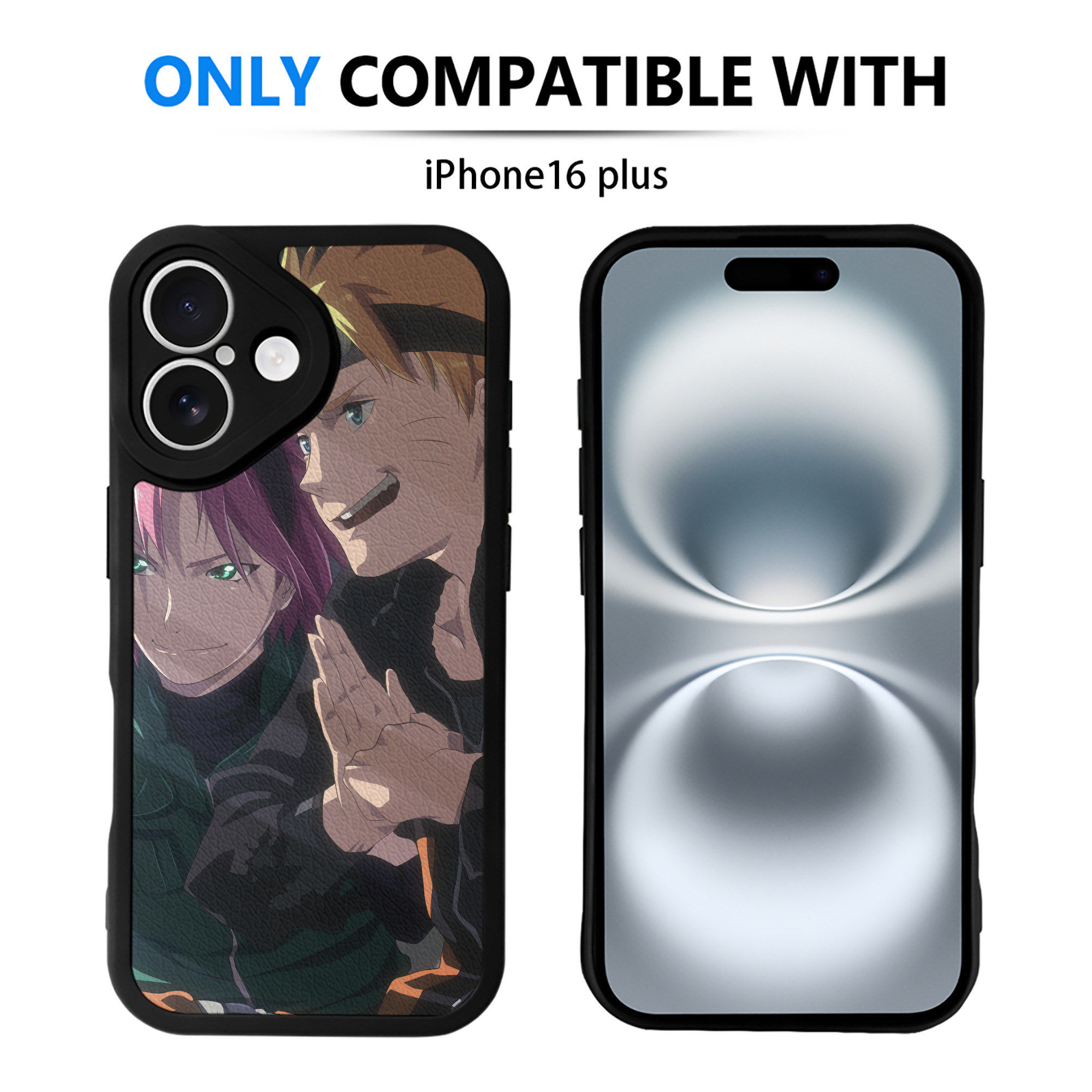 （画像用） NARUTO -ナルト- NARUTO -ナルト- 疾風伝 【iPhone 16シリーズ対応】シリコンスマホケース（レザー調） 材質：シリコン